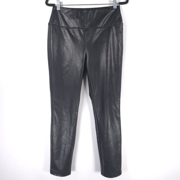Soft Surroundings Faux Leather Pull on Leggings Pants 2FT97‎ SMALL - Picture 1 of 8